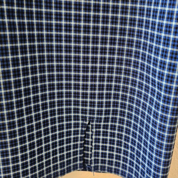 DBY Ltd Junior's Sleeveless Square Neck Dress Size 11 Blue Plaid - Picture 3 of 6